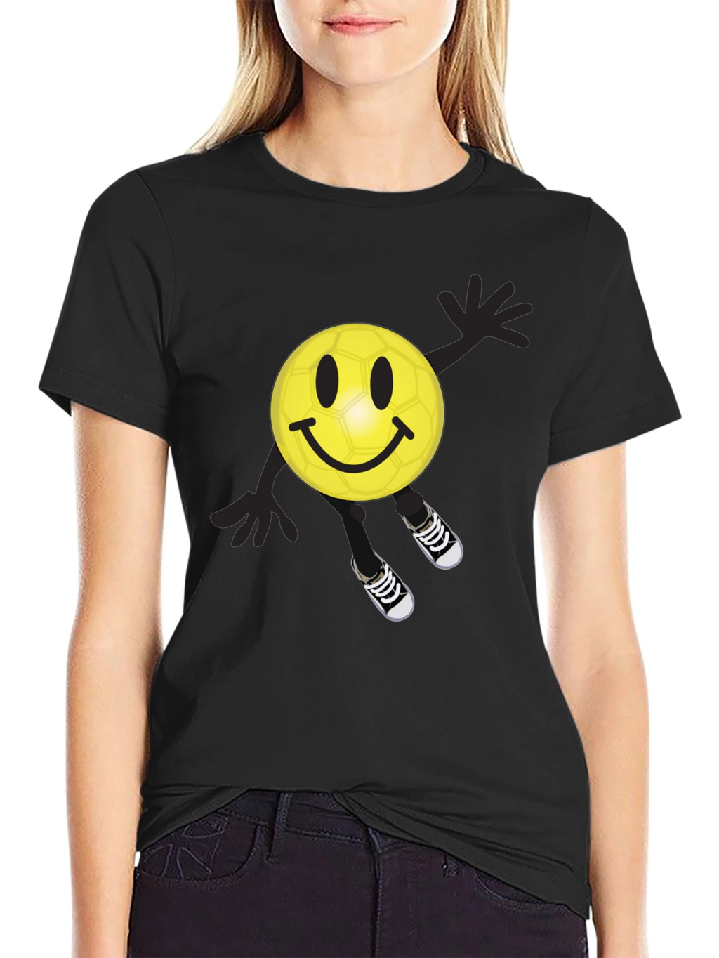 Smiley Face Soccer Ball T-Shirt