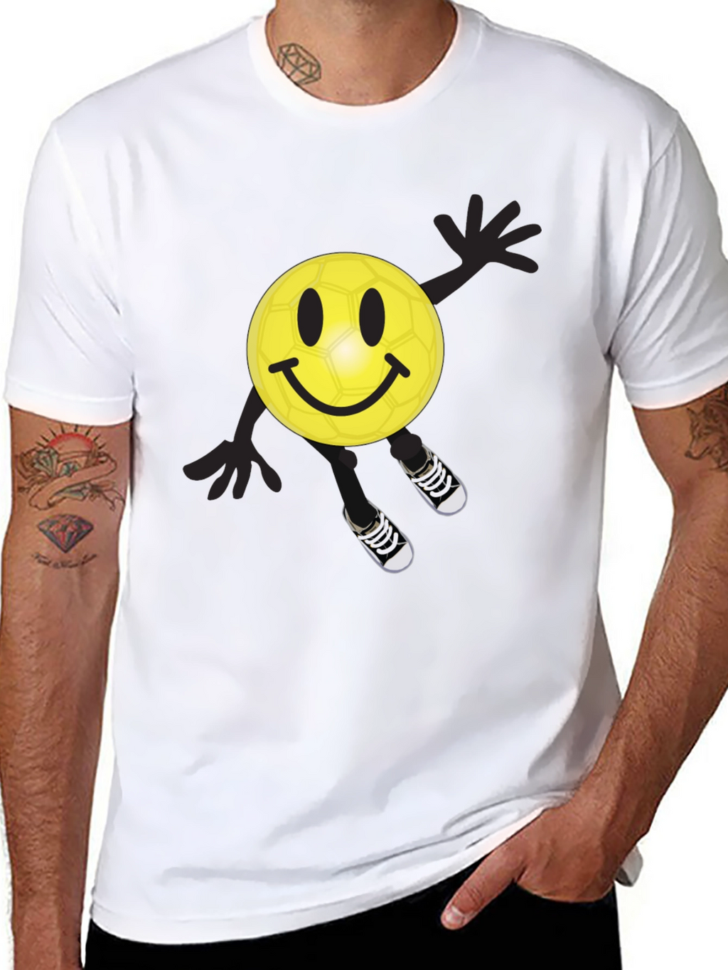 Smiley Face Soccer Ball T-Shirt