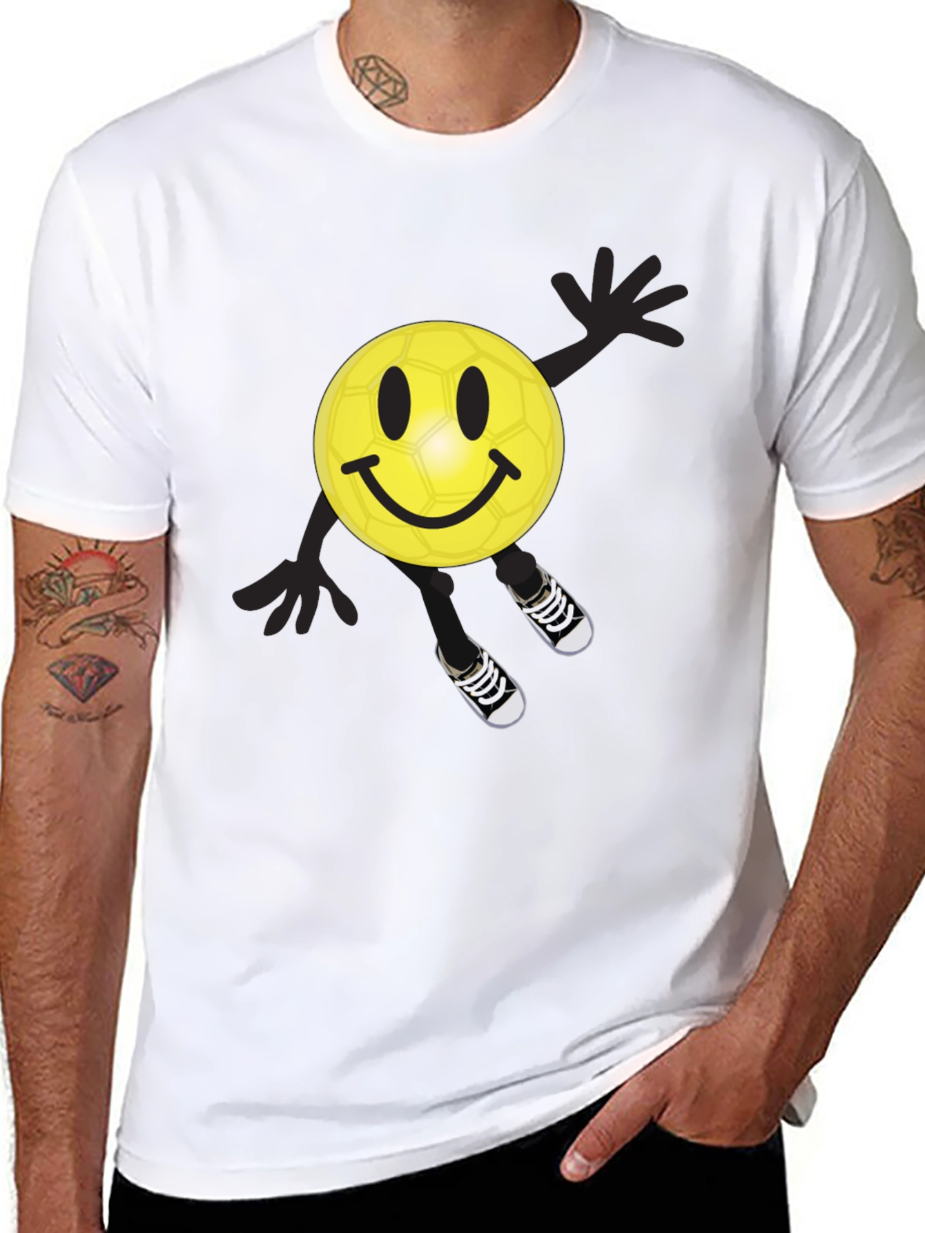 Smiley Face Soccer Ball T-Shirt