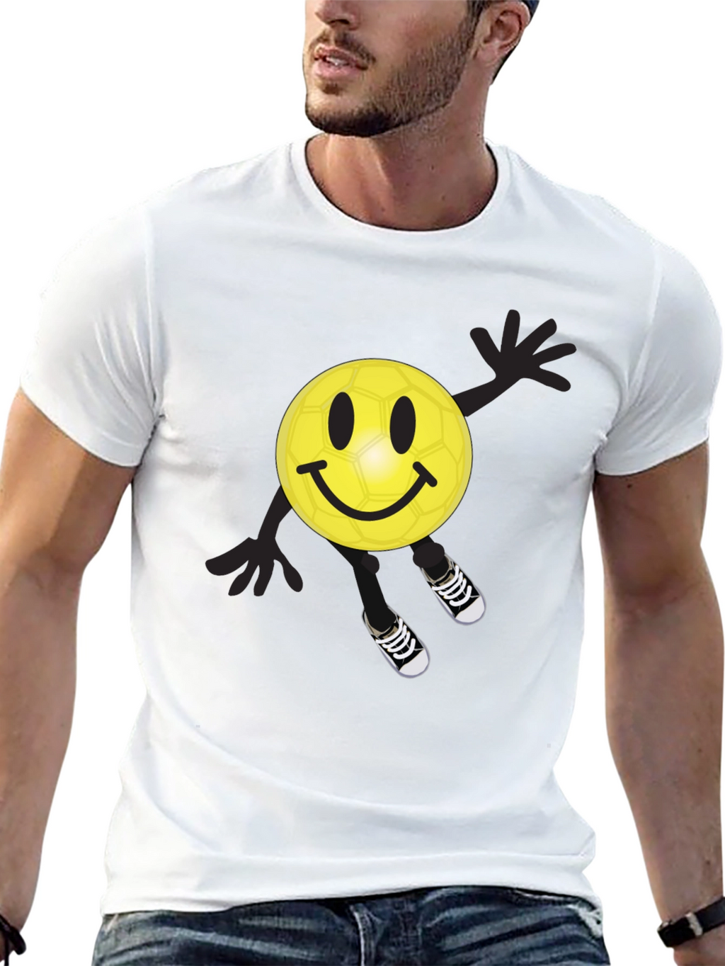 Smiley Face Soccer Ball T-Shirt