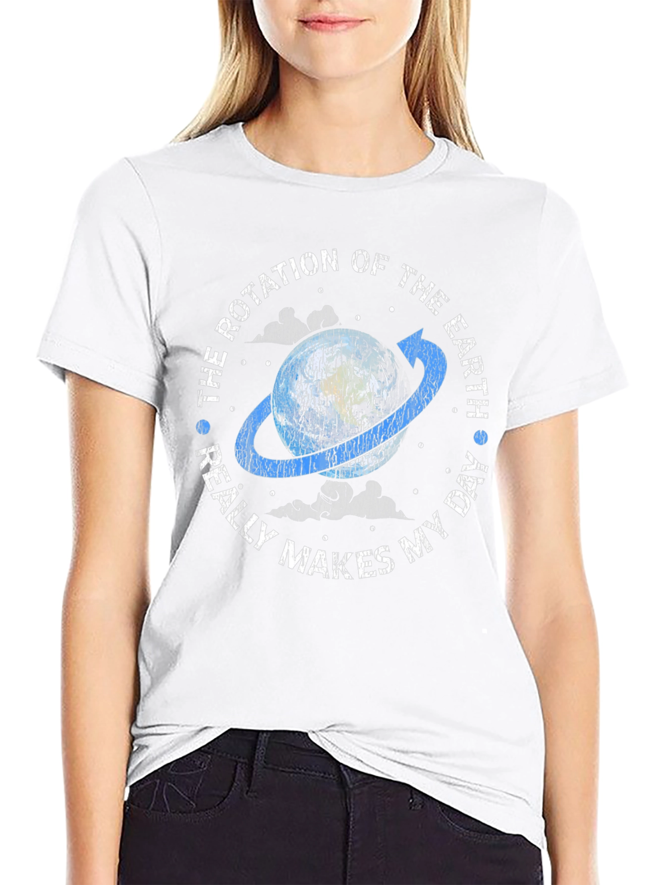 Earth Rotation Graphic Tee - Makes My Day!