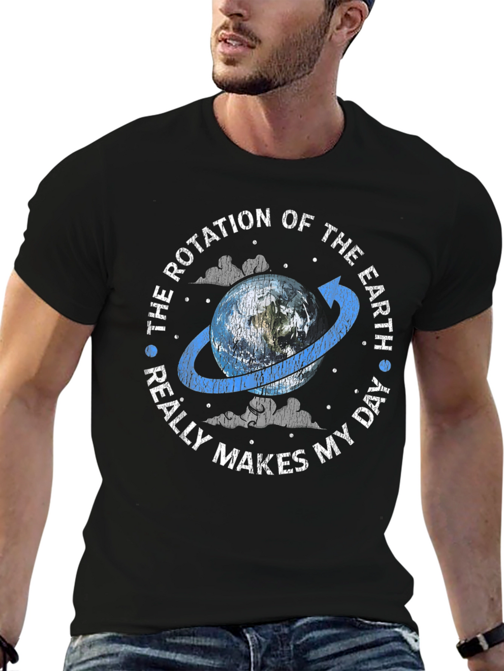 Earth Rotation Graphic Tee - Makes My Day!