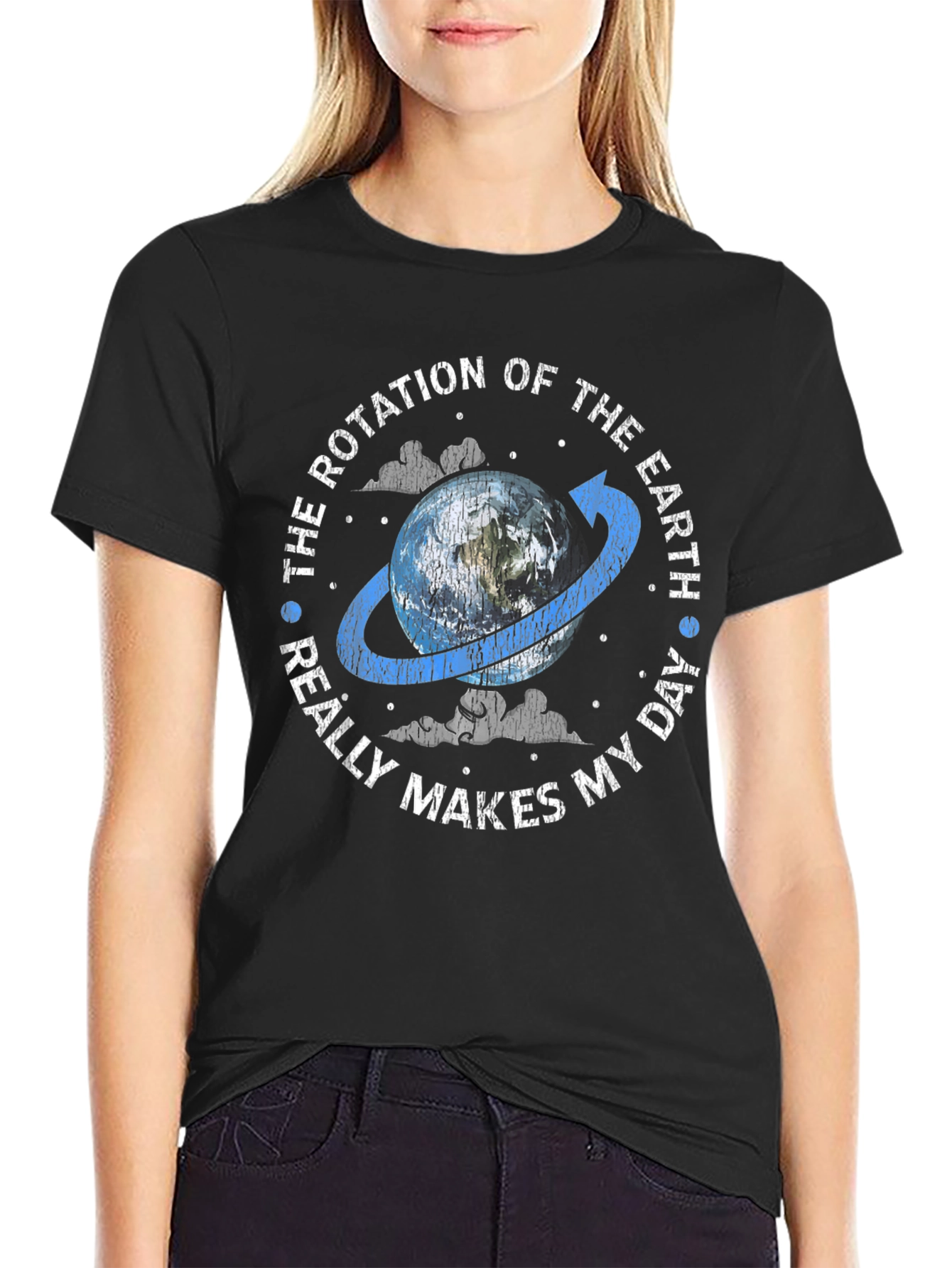 Earth Rotation Graphic Tee - Makes My Day!