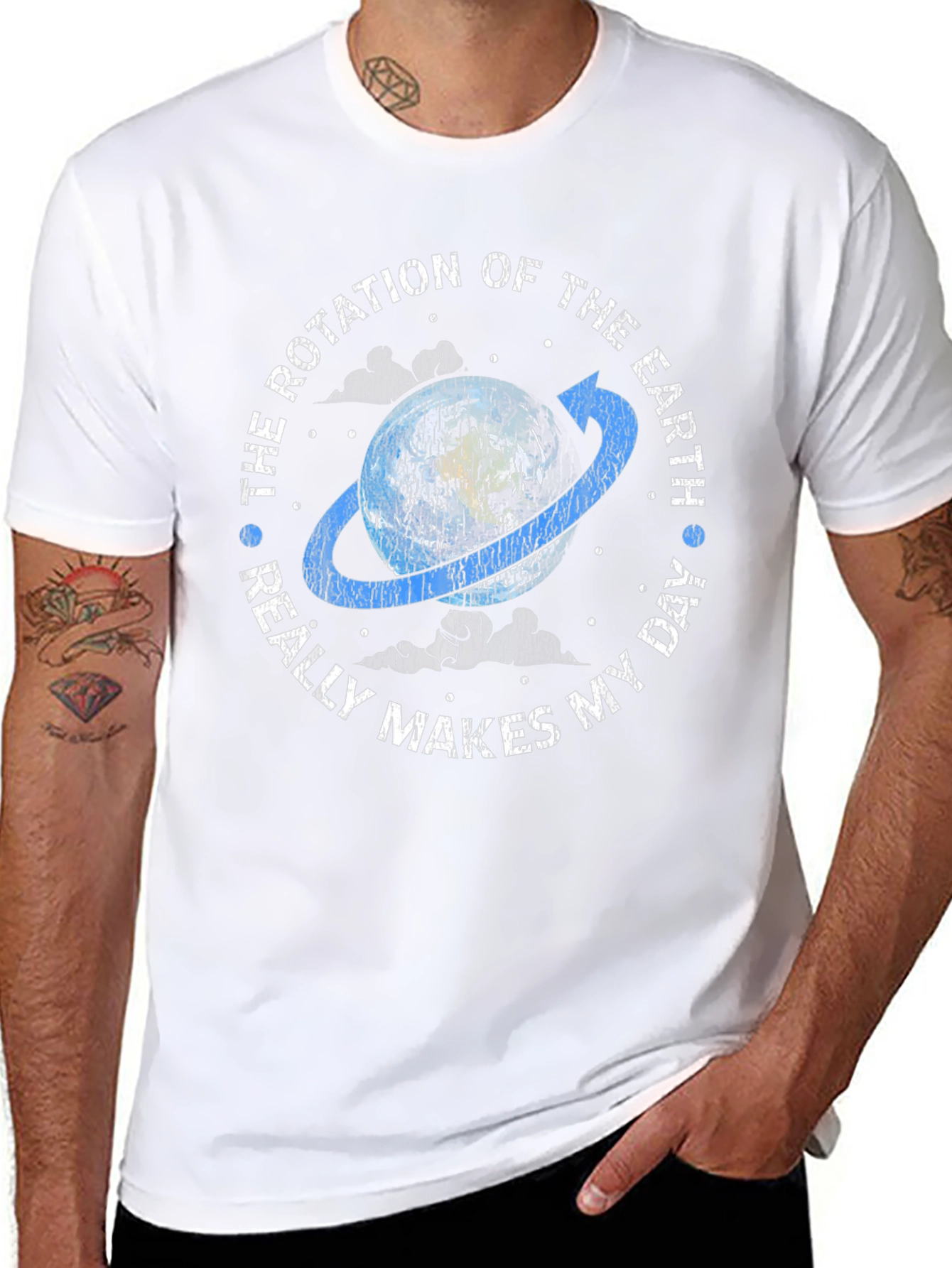 Earth Rotation Graphic Tee - Makes My Day!