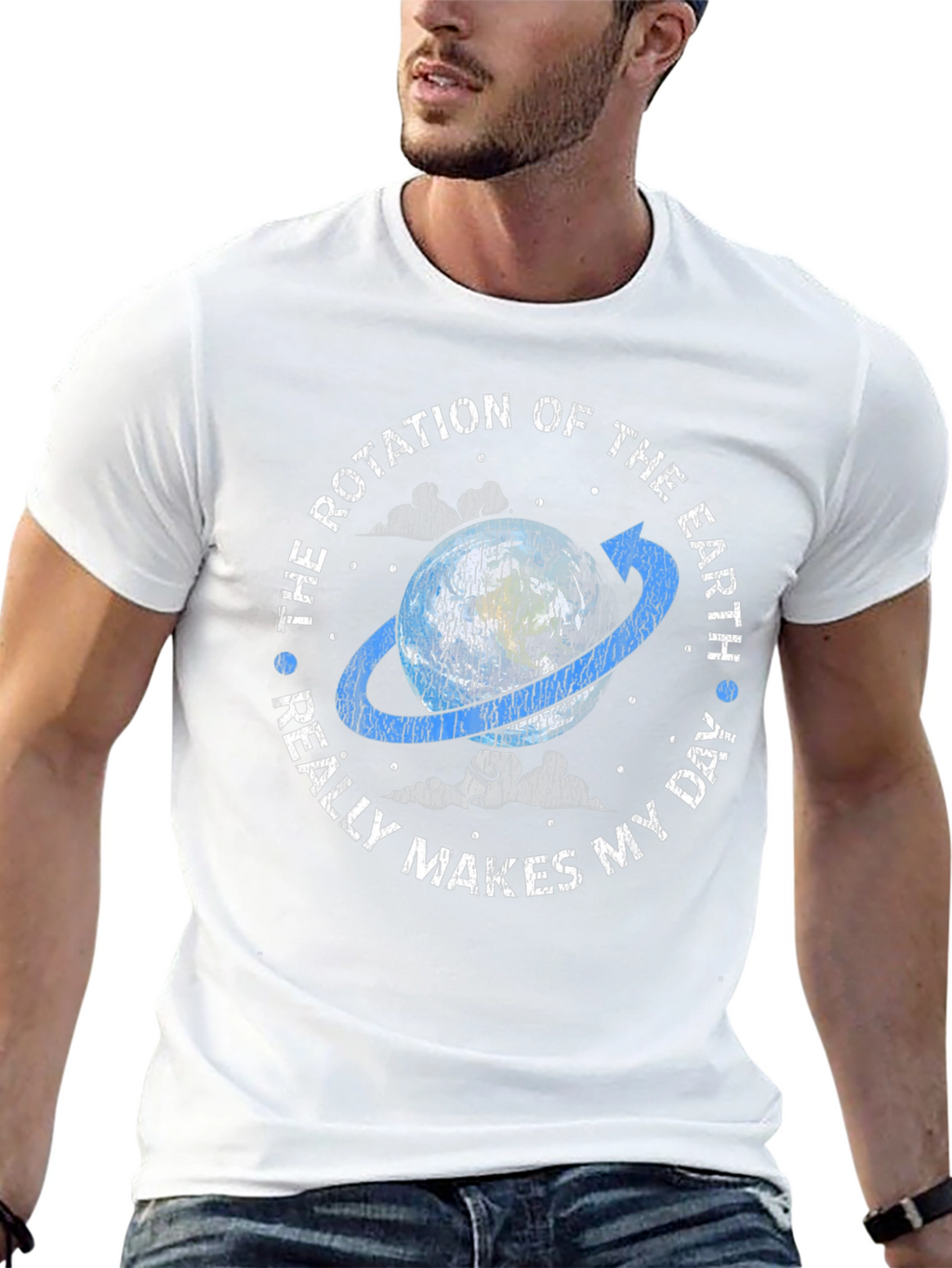 Earth Rotation Graphic Tee - Makes My Day!