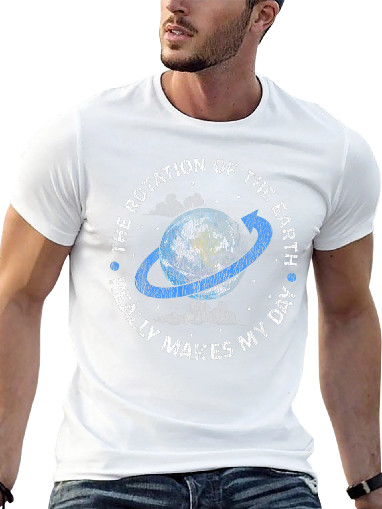 Earth Rotation Graphic Tee - Makes My Day!