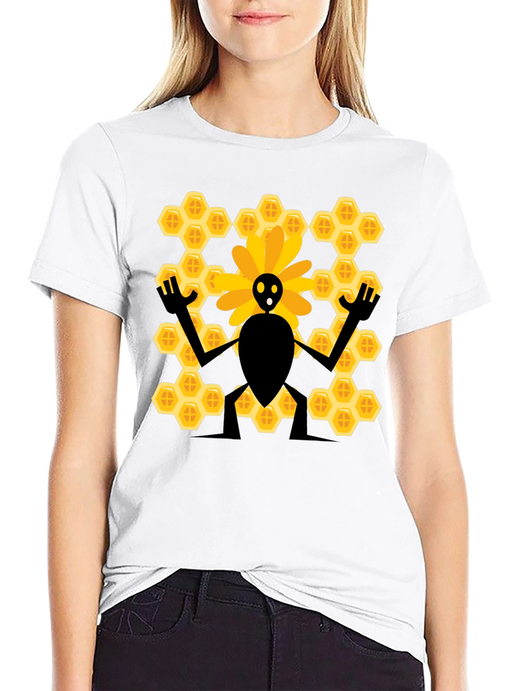 Bee & Honeycomb Graphic T-Shirt - Unisex