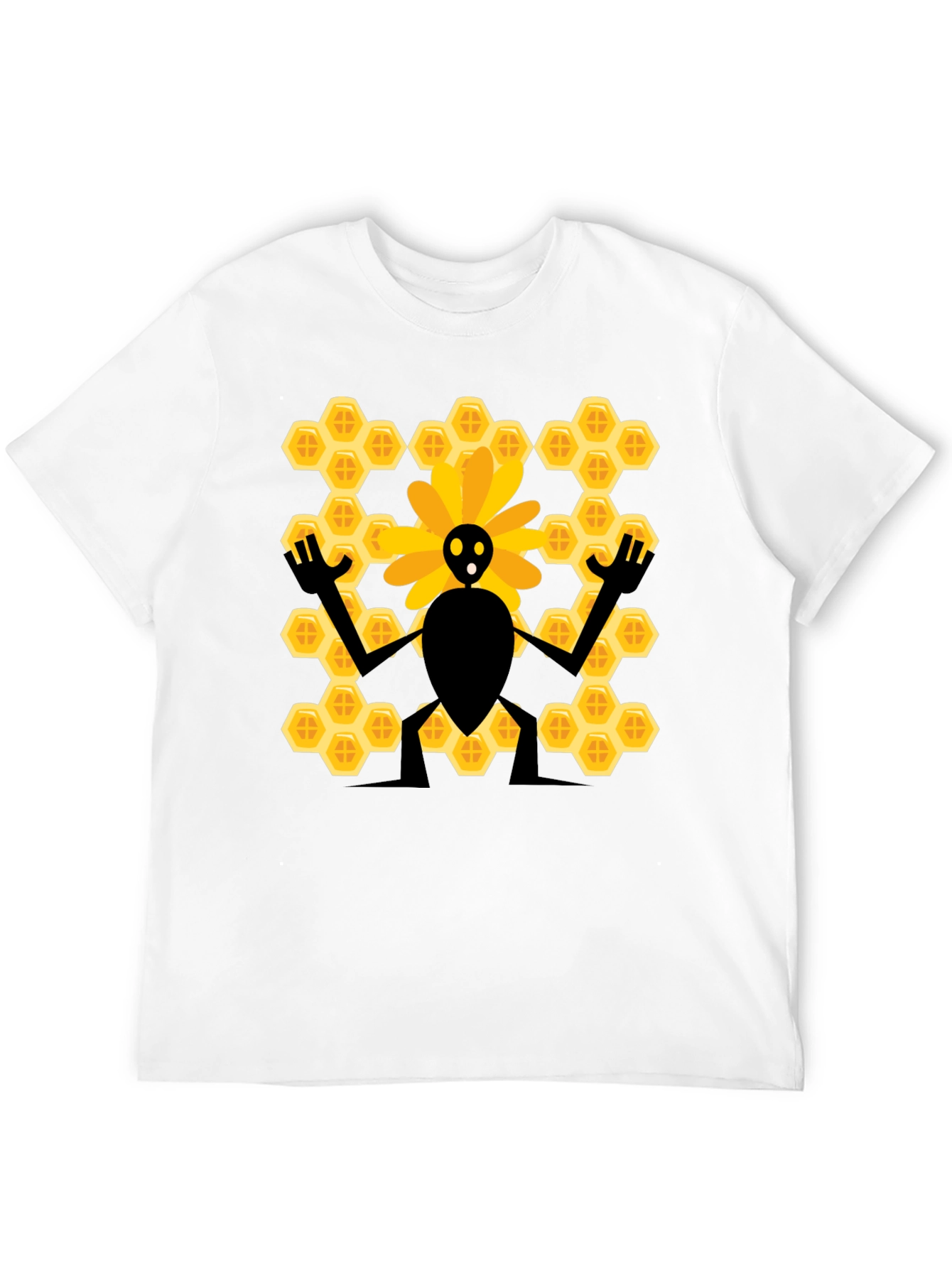 Bee & Honeycomb Graphic T-Shirt - Unisex