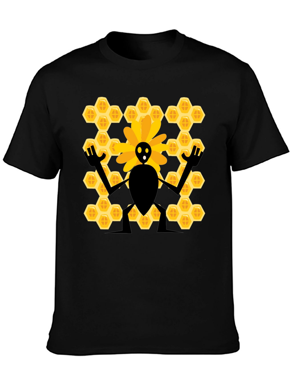 Bee & Honeycomb Graphic T-Shirt - Unisex