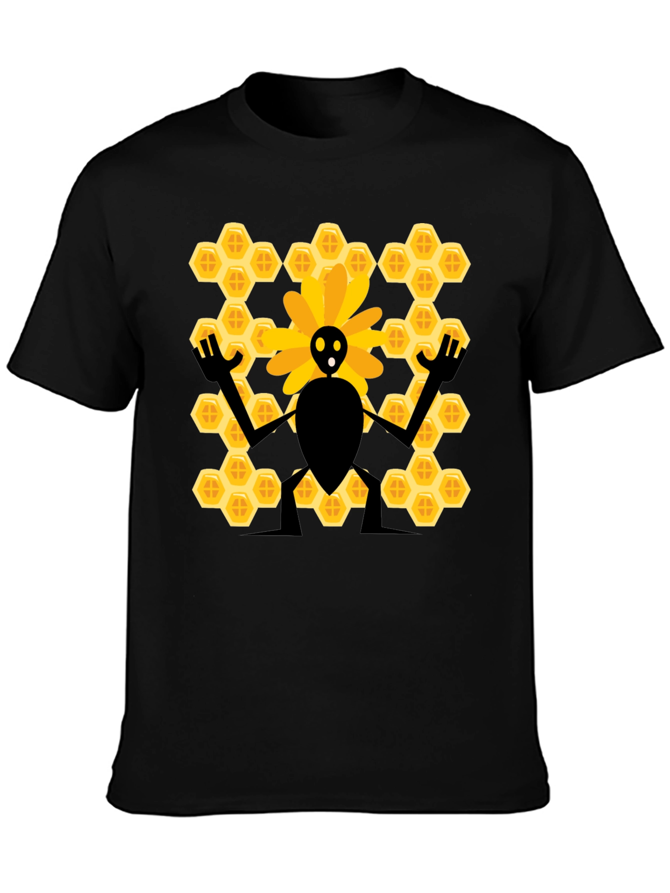 Bee & Honeycomb Graphic T-Shirt - Unisex