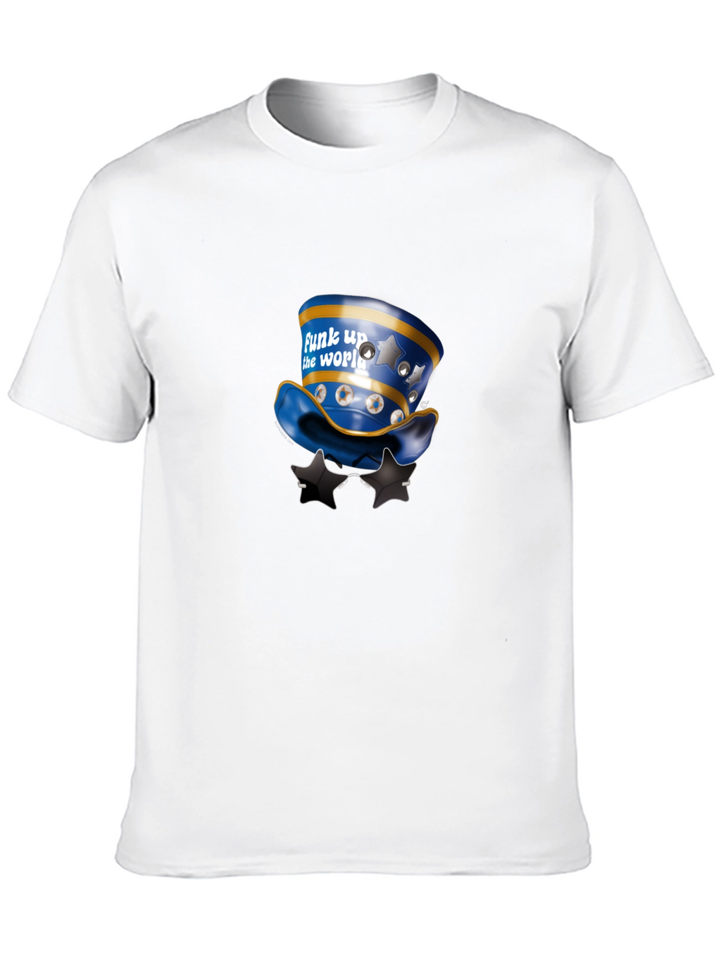 Funky Hat Graphic Black T-Shirt