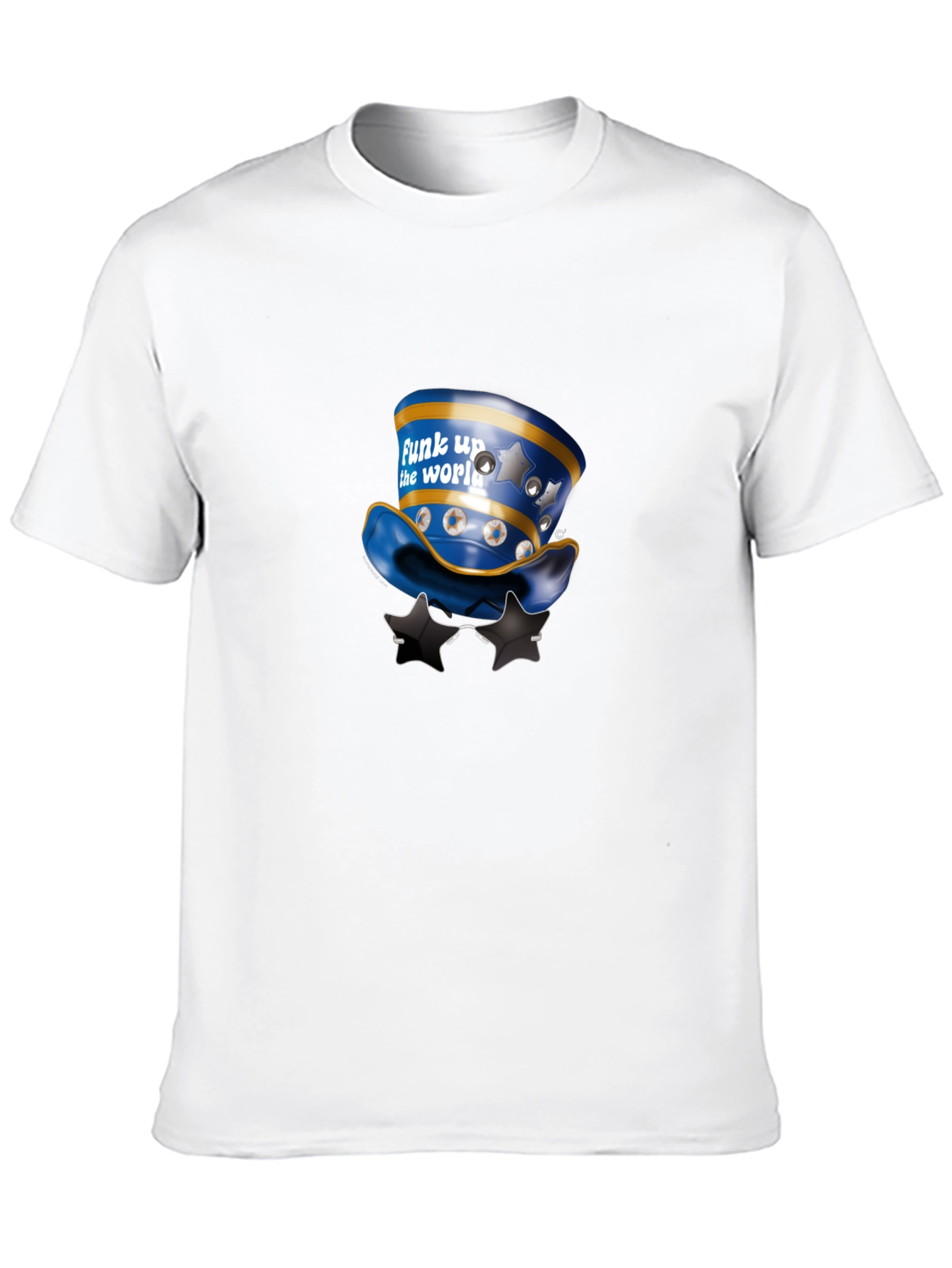 Funky Hat Graphic Black T-Shirt