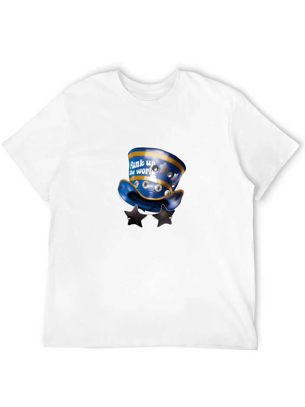 Funky Hat Graphic Black T-Shirt