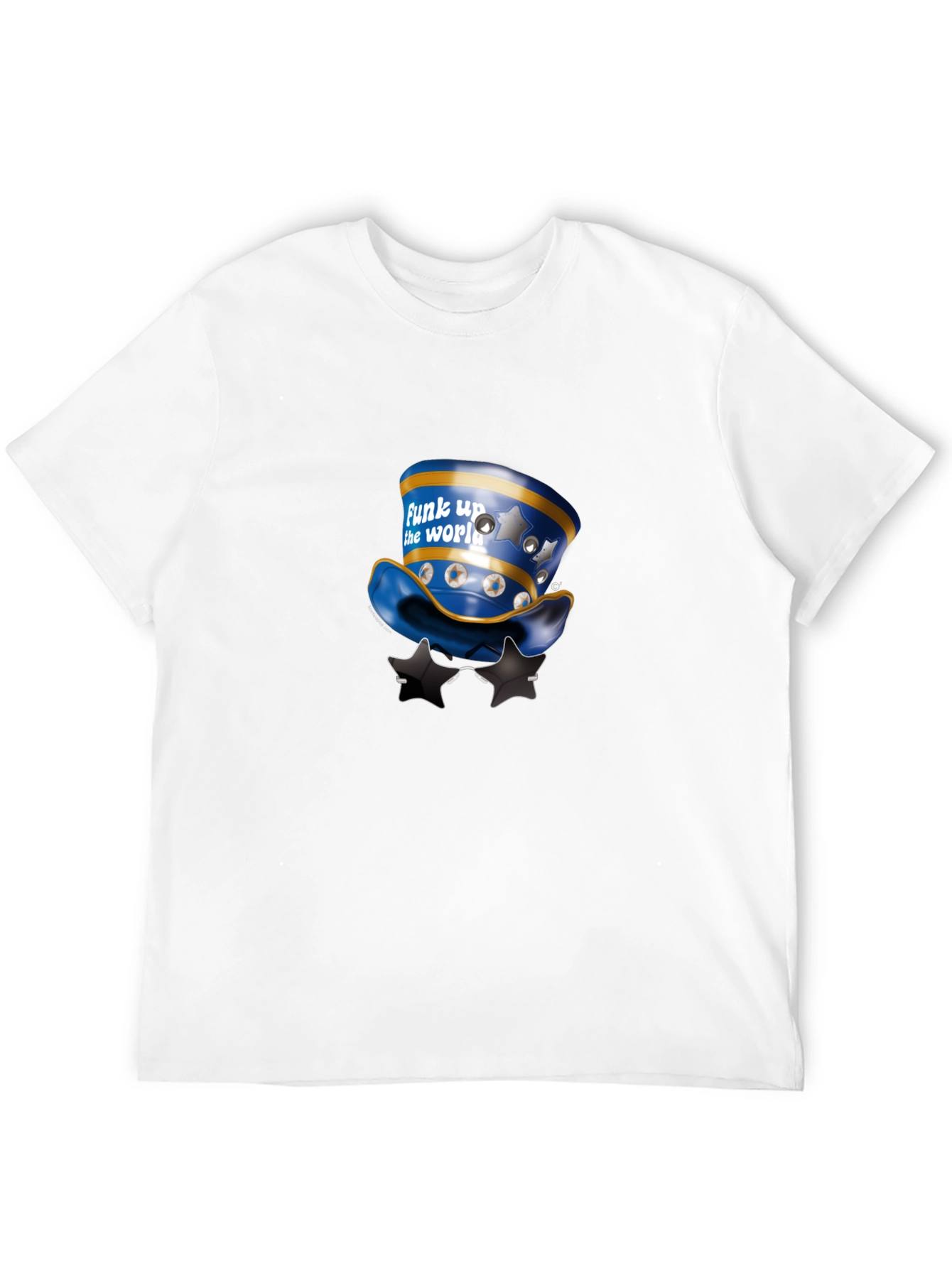 Funky Hat Graphic Black T-Shirt
