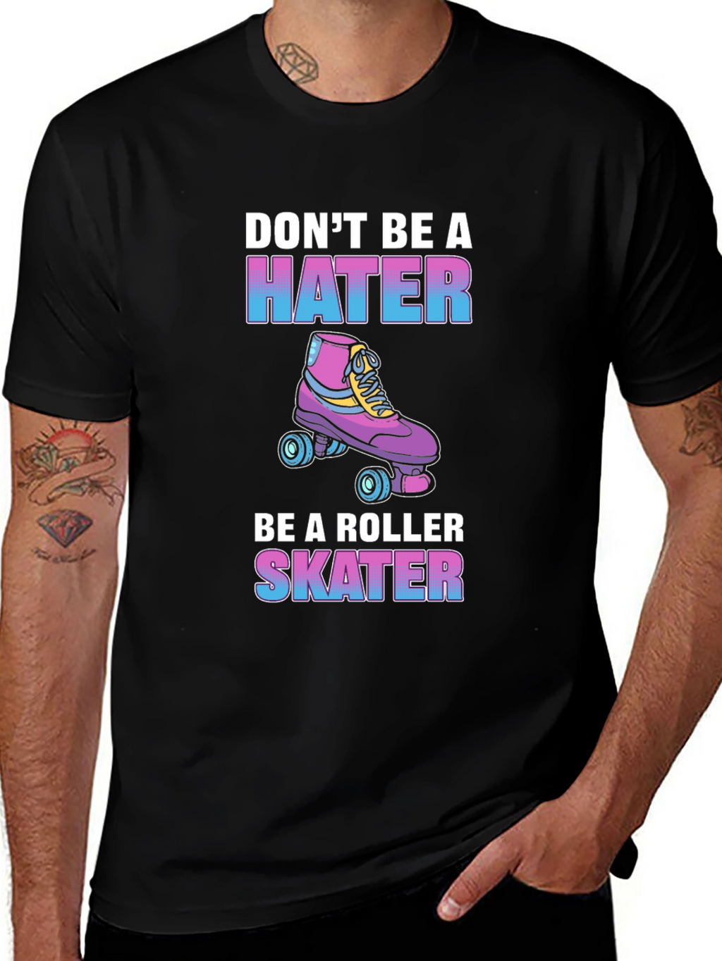 Dont Be a Hater Be a Roller Skater T-Shirt