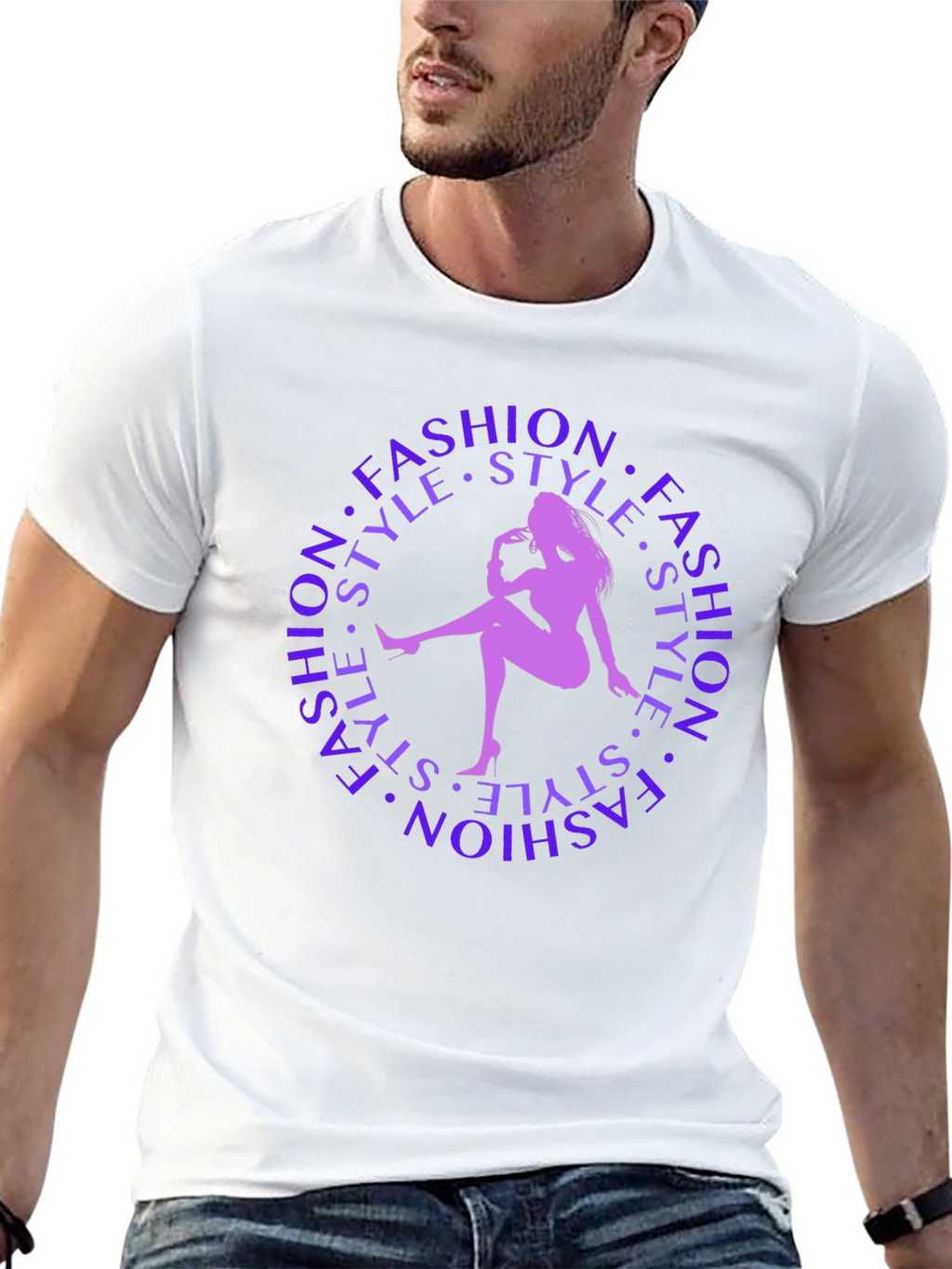 Fashion Style Silhouette Graphic Tee