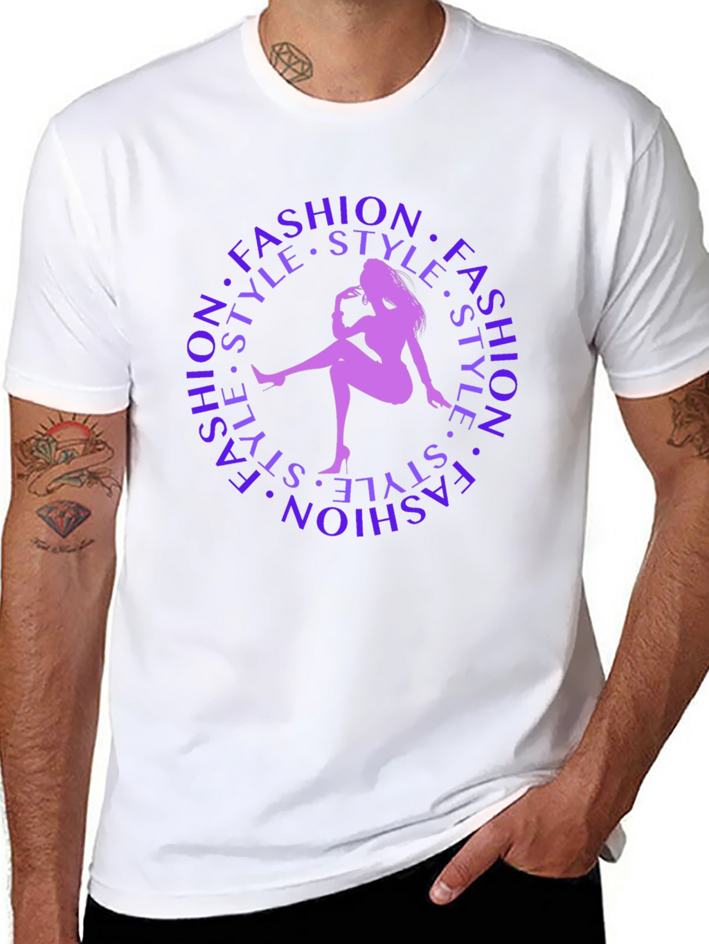 Fashion Style Silhouette Graphic Tee
