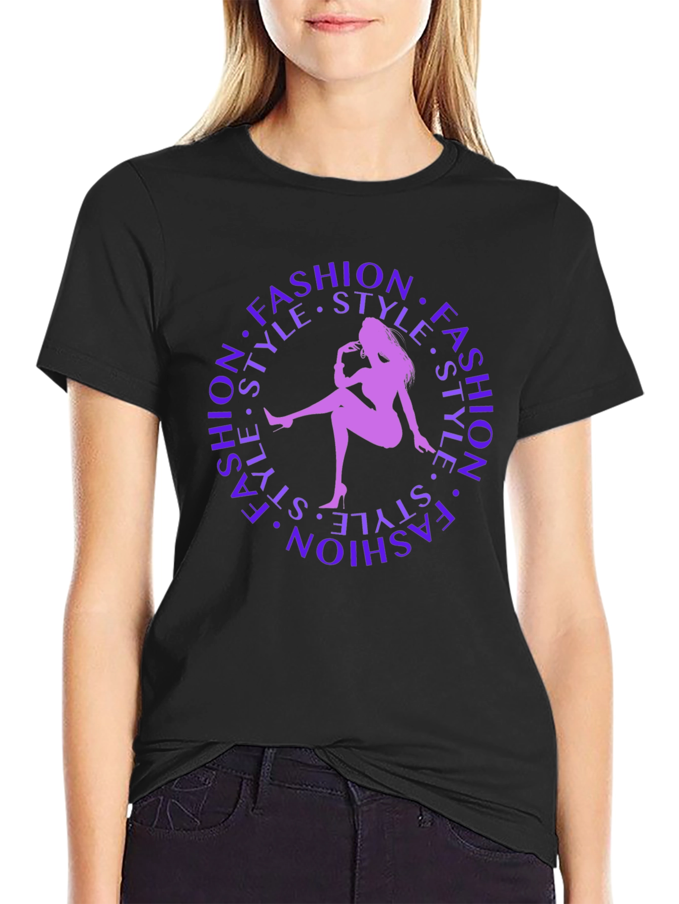 Fashion Style Silhouette Graphic Tee
