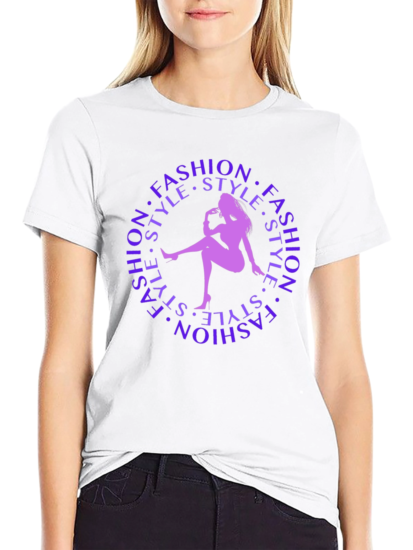 Fashion Style Silhouette Graphic Tee