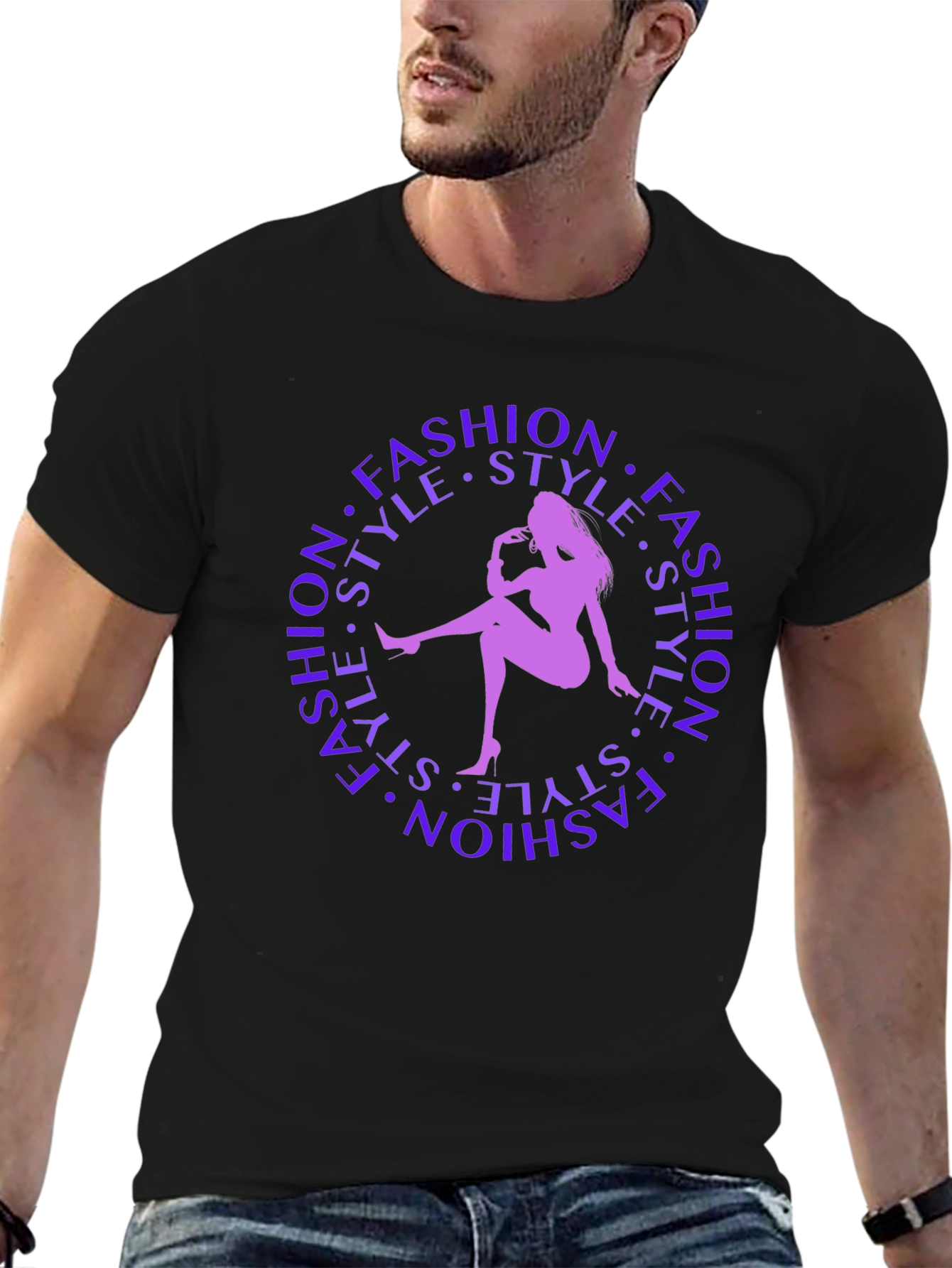 Fashion Style Silhouette Graphic Tee