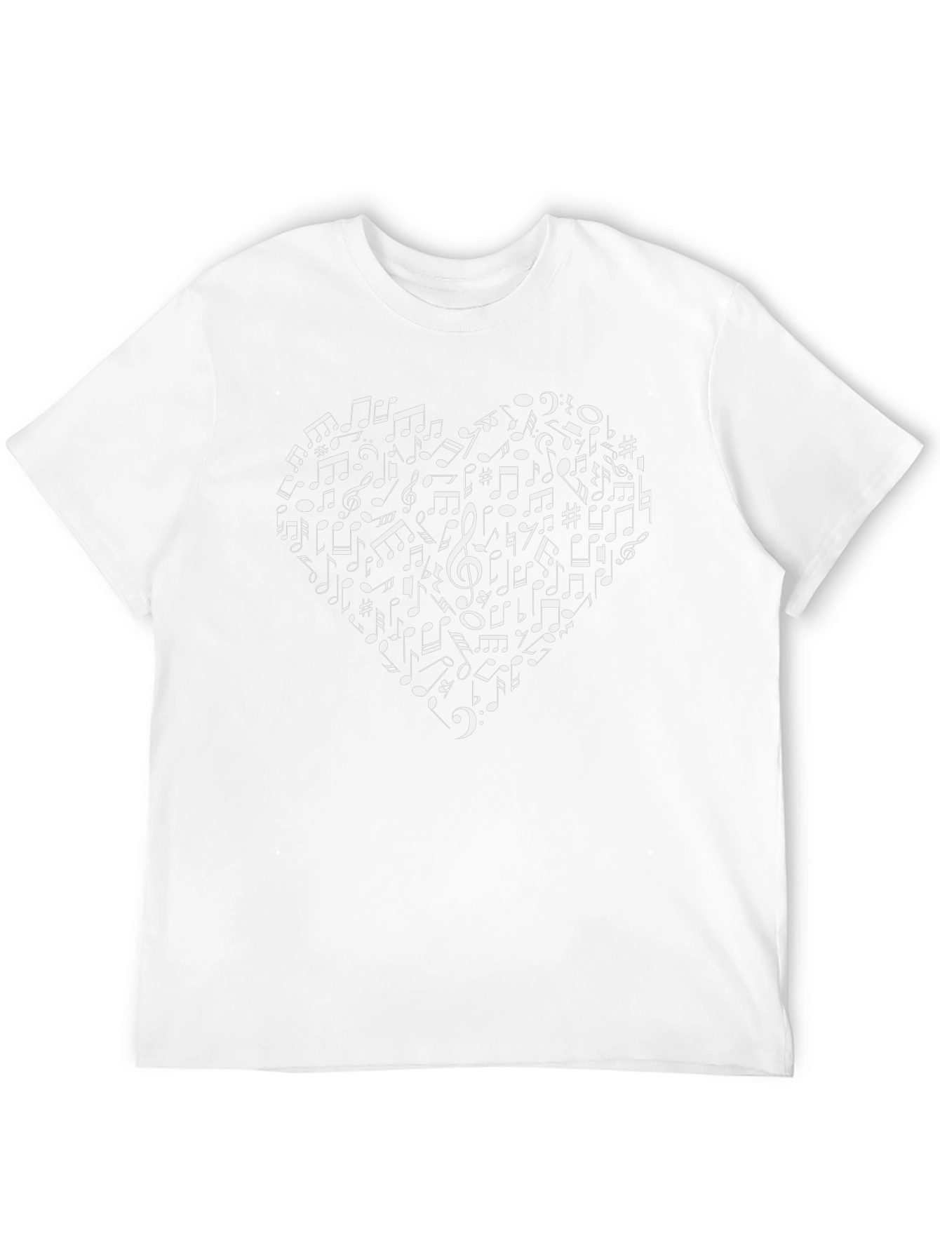 Musical Heart Graphic Tee - Black