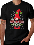 Vaccinated Gnome Holiday T-Shirt
