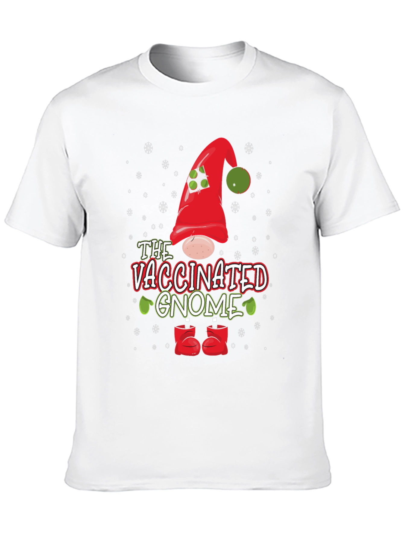Vaccinated Gnome Holiday T-Shirt