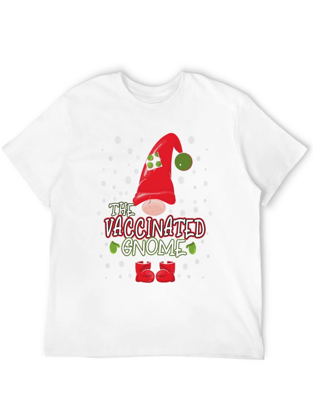 Vaccinated Gnome Holiday T-Shirt