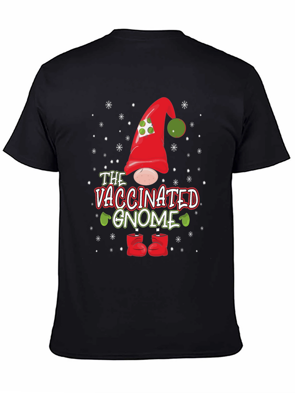 Vaccinated Gnome Holiday T-Shirt