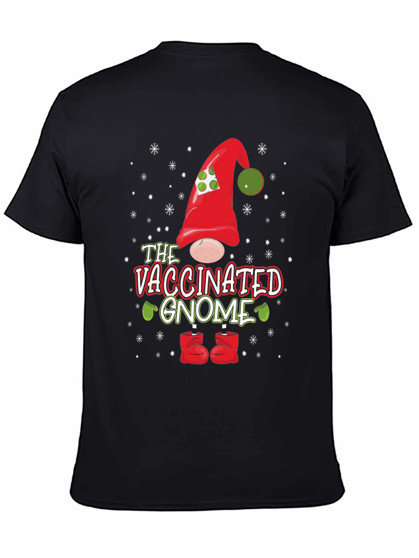 Vaccinated Gnome Holiday T-Shirt