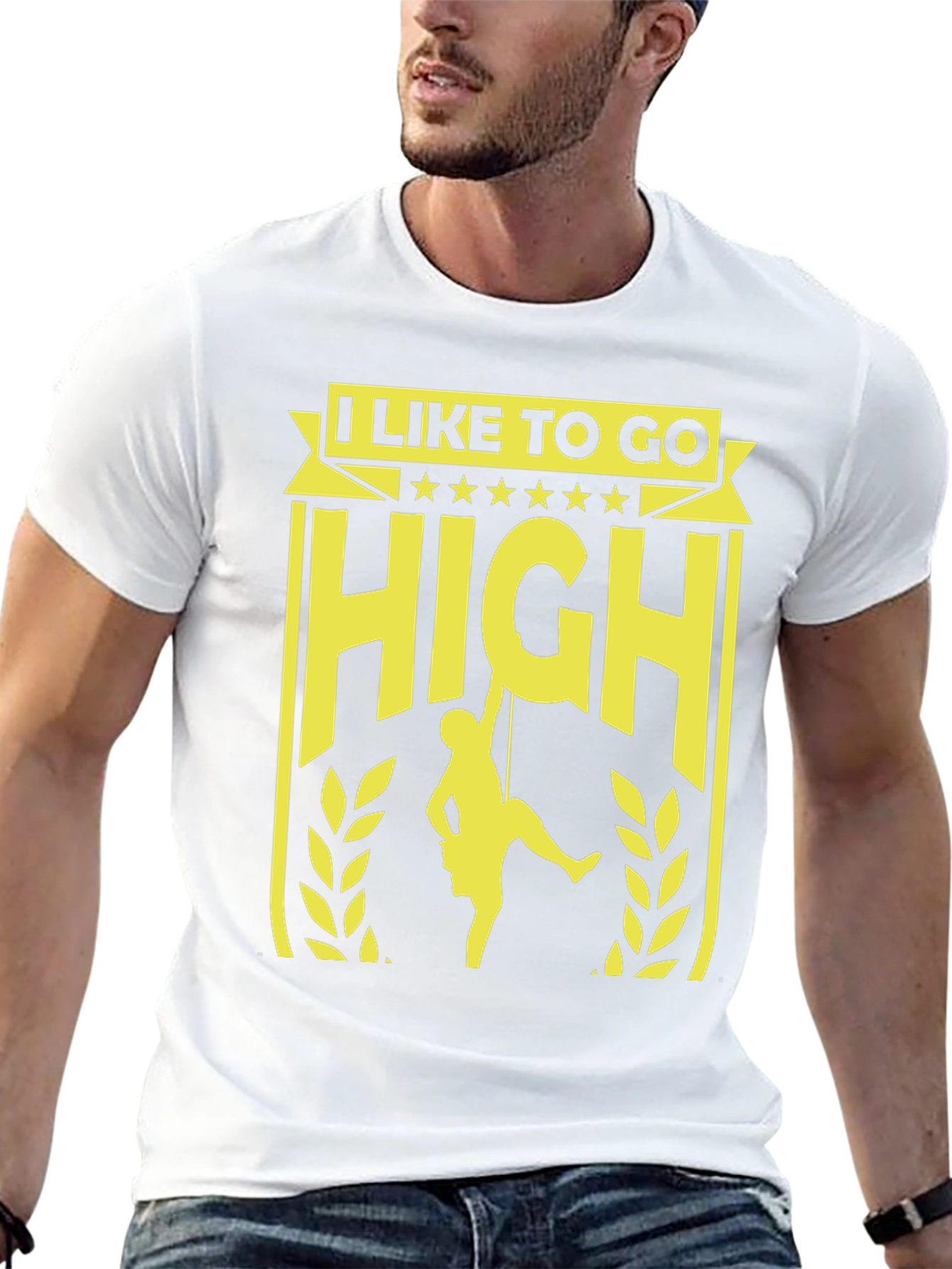 I Like To Go High Rock Climbing T-Shirt
