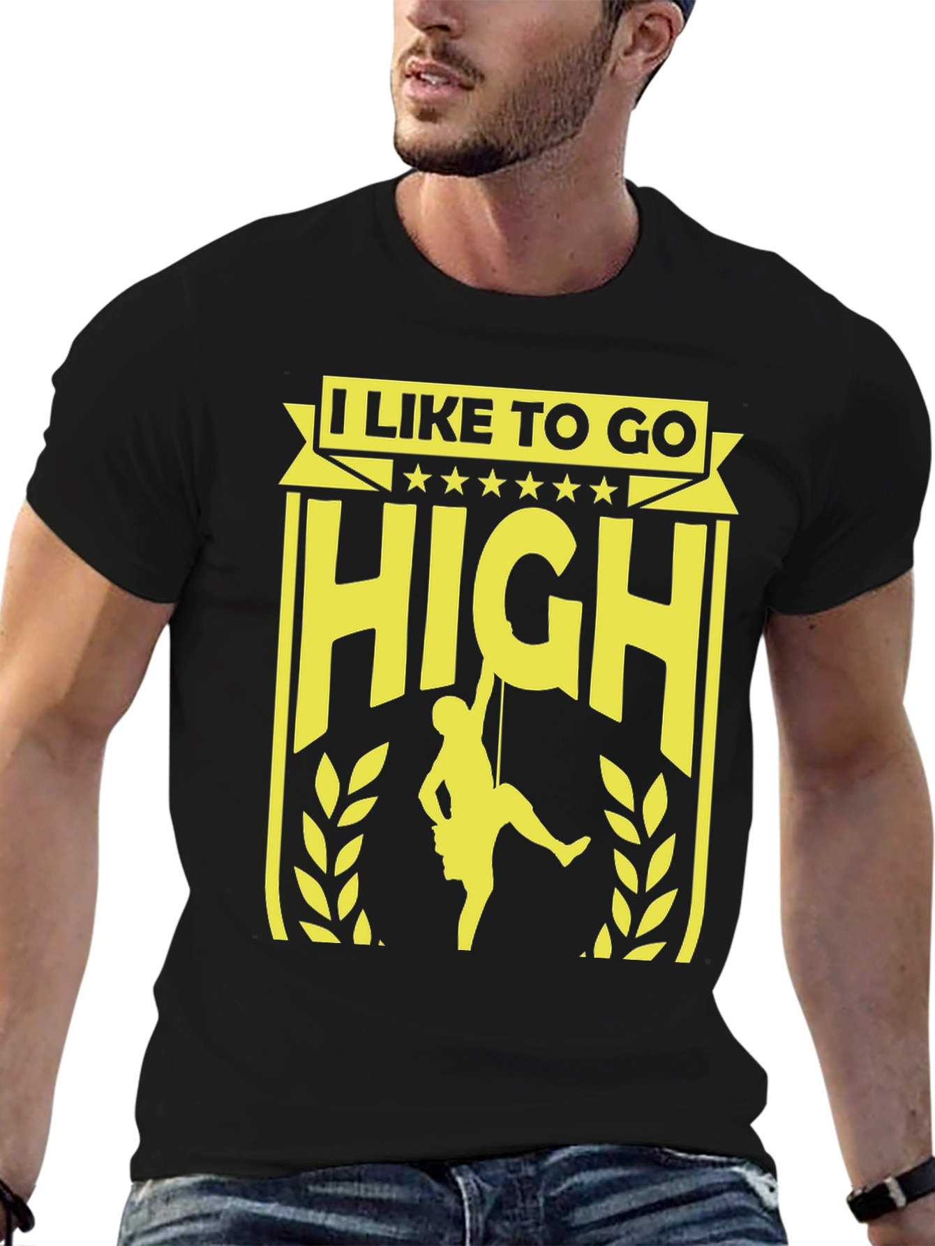 I Like To Go High Rock Climbing T-Shirt