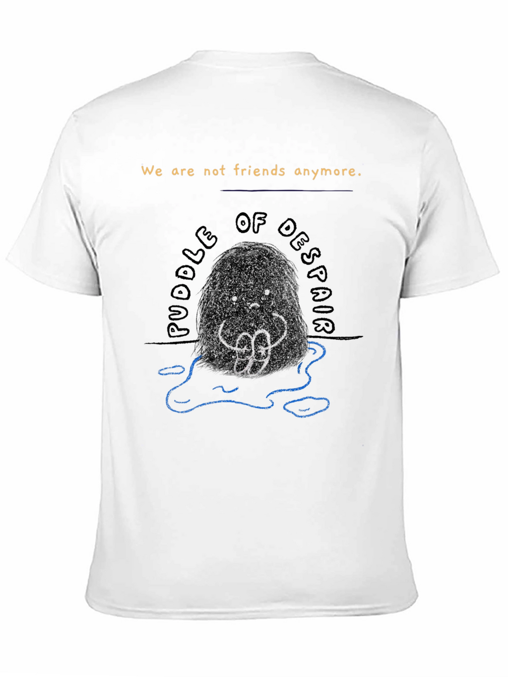 Puddle of Despair Graphic Tee - Unisex Black T-Shirt