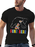 Aunt Bear Autism Awareness T-Shirt