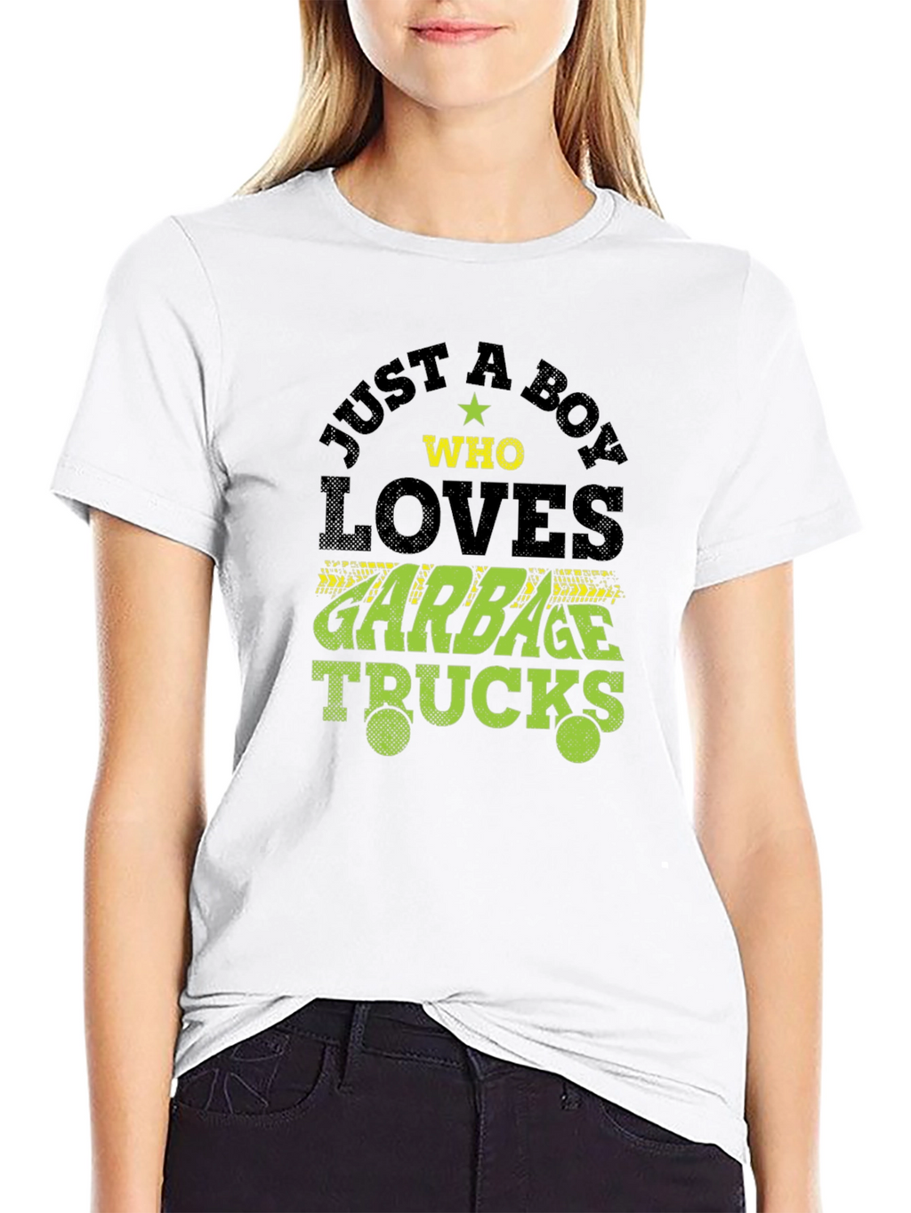 Boy Who Loves Garbage Trucks Graphic T-Shirt