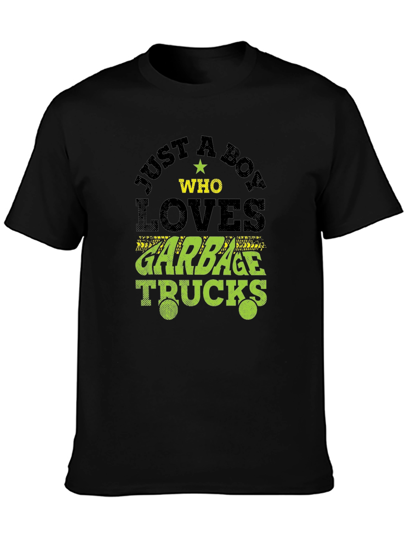 Boy Who Loves Garbage Trucks Graphic T-Shirt