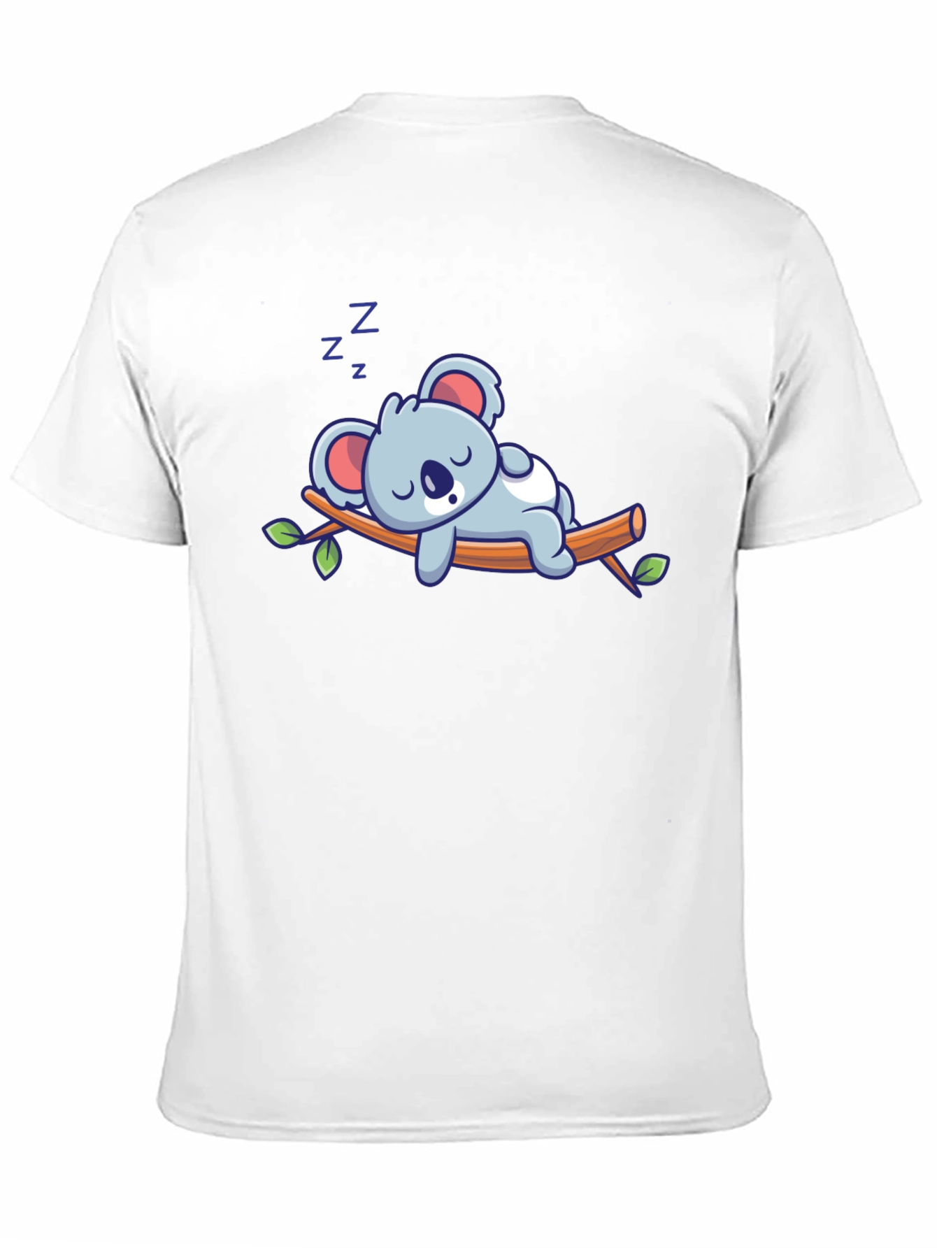 Cute Sleeping Koala T-Shirt - Black