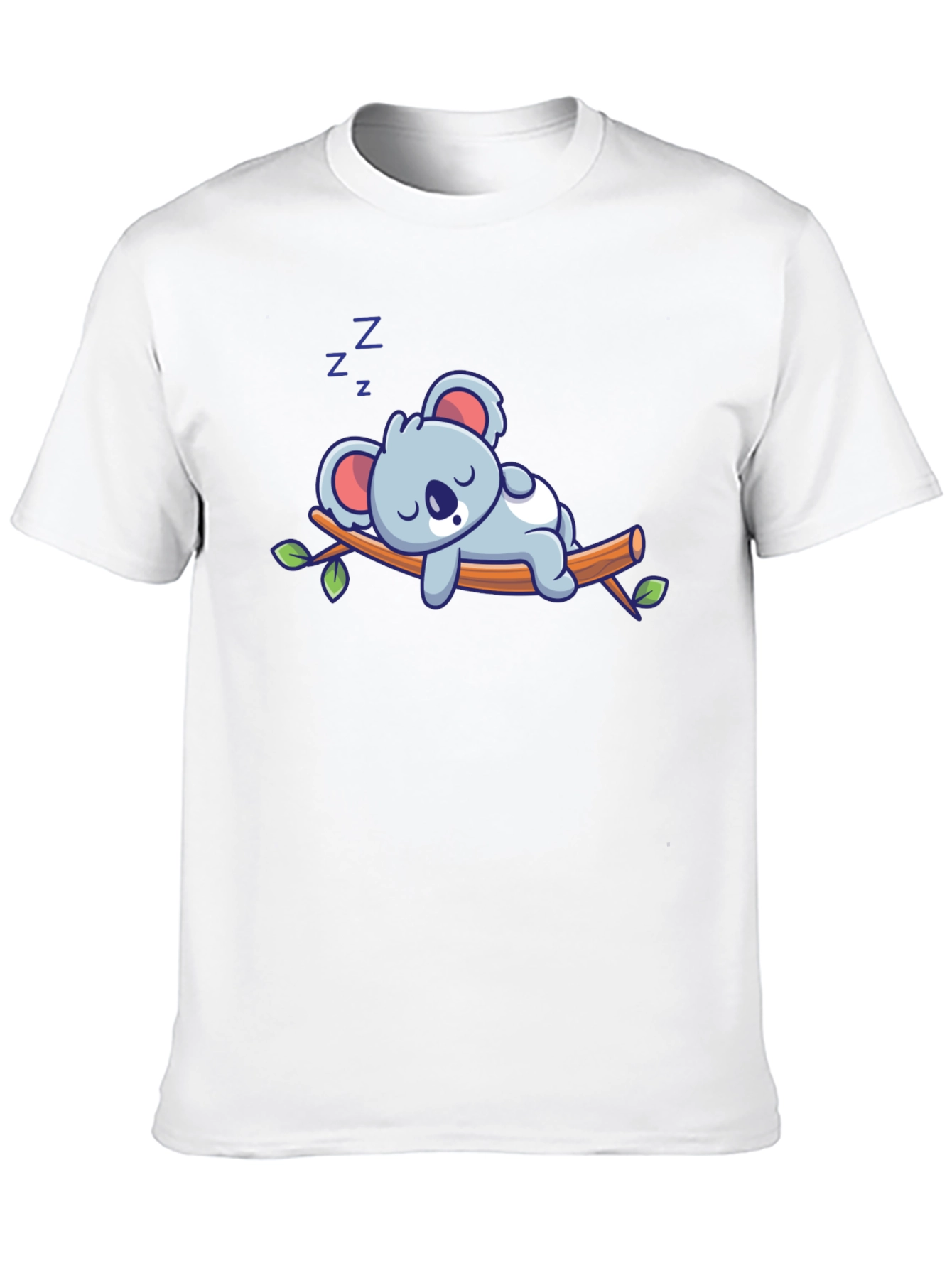 Cute Sleeping Koala T-Shirt - Black