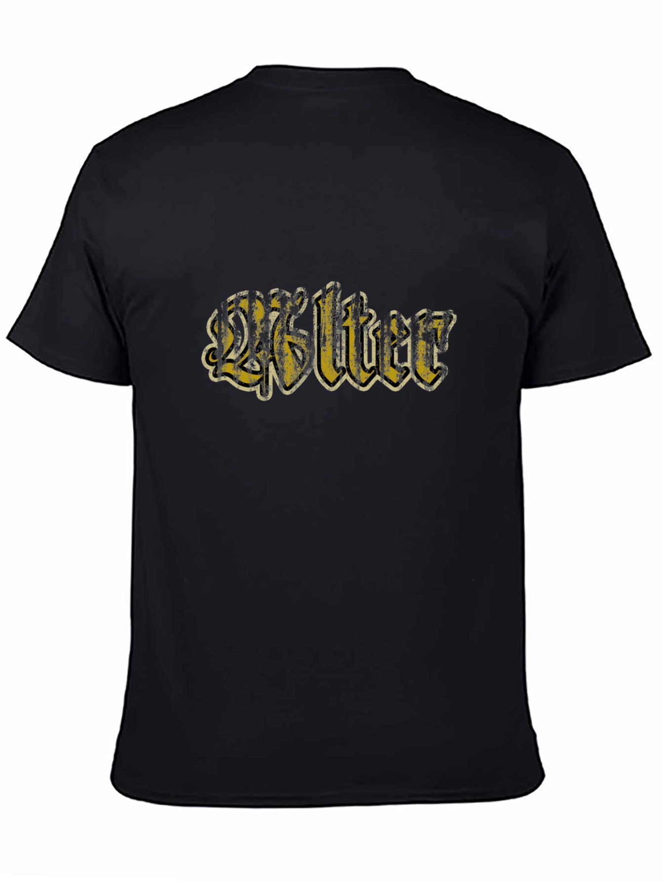 Retro Walter Graphic Black T-Shirt