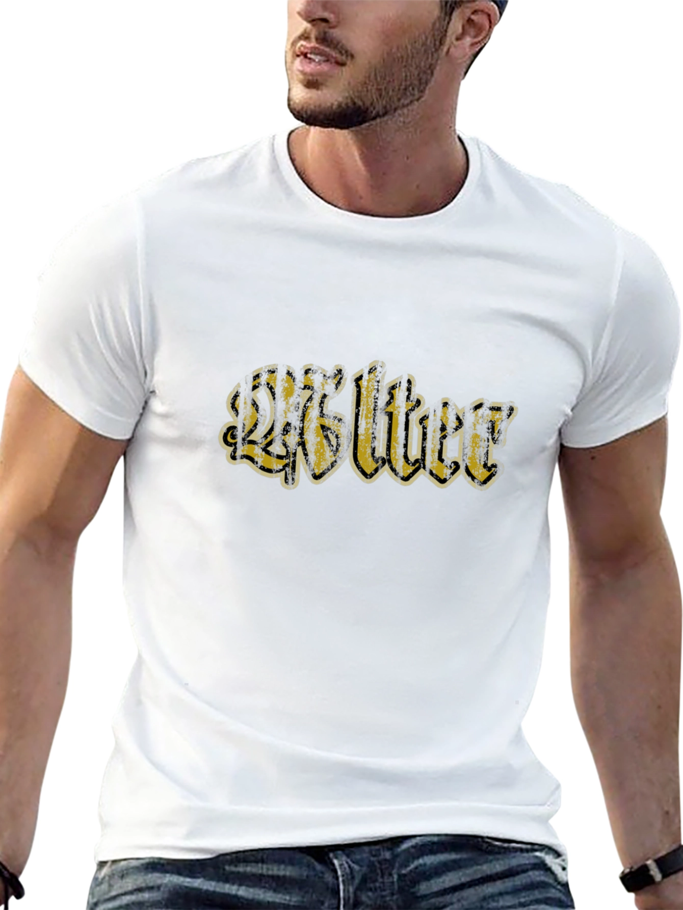 Retro Walter Graphic Black T-Shirt