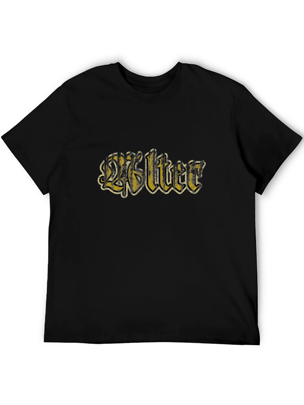 Retro Walter Graphic Black T-Shirt