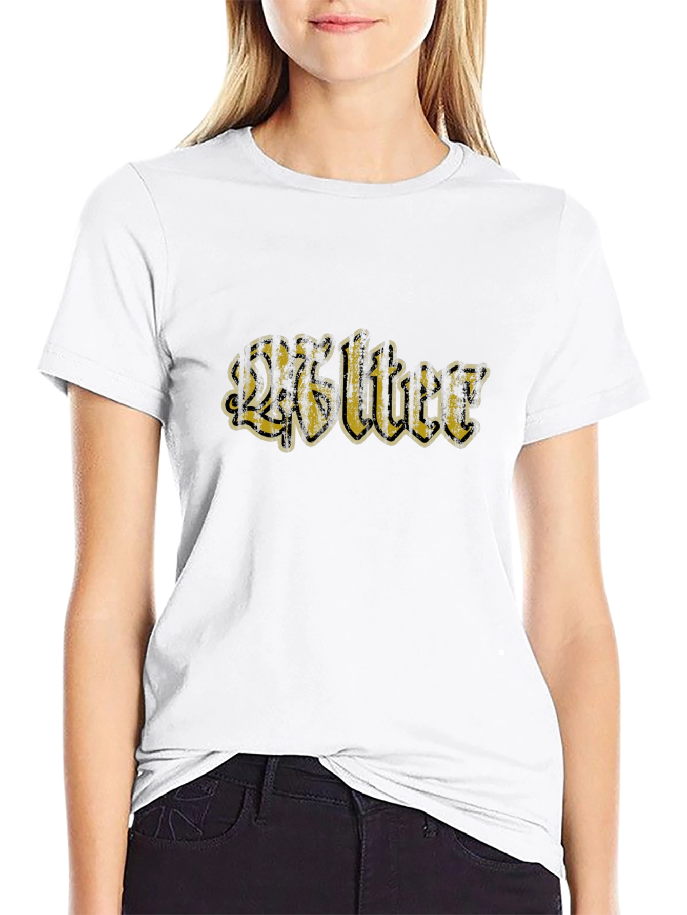 Retro Walter Graphic Black T-Shirt