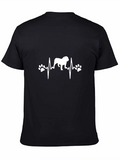 Bulldog Heartbeat T-Shirt - Dog Lover Tee