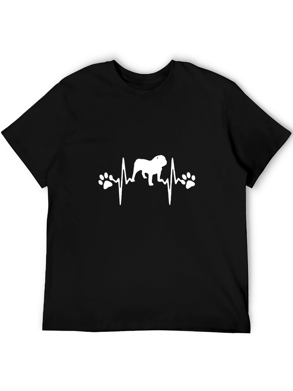 Bulldog Heartbeat T-Shirt - Dog Lover Tee